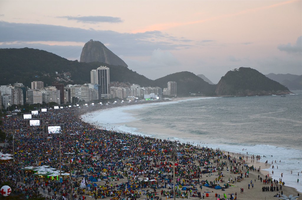 Vigília da JMJ 2013 na praia de Copacabana